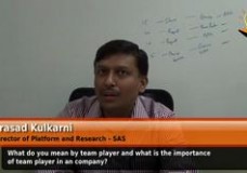 What do you mean by team player and what is the importance of team player in a company? (Director,Platform and Research,SAS)