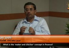 What is the ‘maker and checker’ concept in finance? (CFO- Alfa Laval)