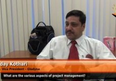 What are the various aspects of project management? (Sr. Vice President – Glodyne).