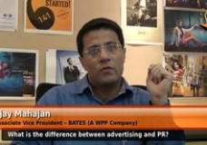 What is the key difference between advertising and public relationship?  (Associate Vice President –  BATES (A WPP Company))