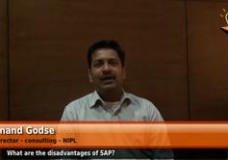 What are the disadvantages of SAP? (Director – Consulting – NIPL )
