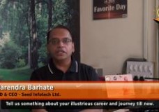 What were the career highlights for Narendra Barhate (DMD & CEO – Seed Infotech Ltd.) in IT?
