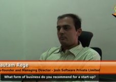 What from of business do you recommend for a start-up? (Co-founder and Managing Director-Josh Software Private Limited)