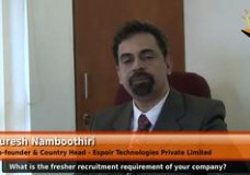 What is the fresher recruitment requirement of your company? (Co-founder & Country Head – Espoir Technologies Private Limited)